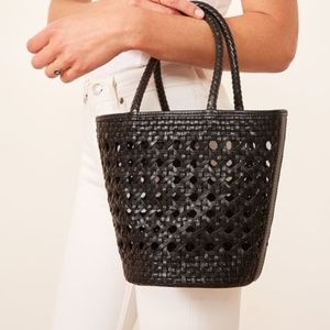 Reformation Leather Bucket Bag